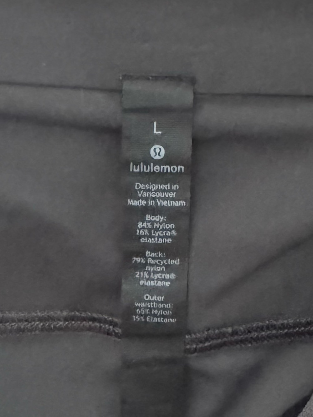 Lululemon Surge Hybrid Pant Large Gray Nylon Athleisure Athletic Active Casual - Picture 13 of 13